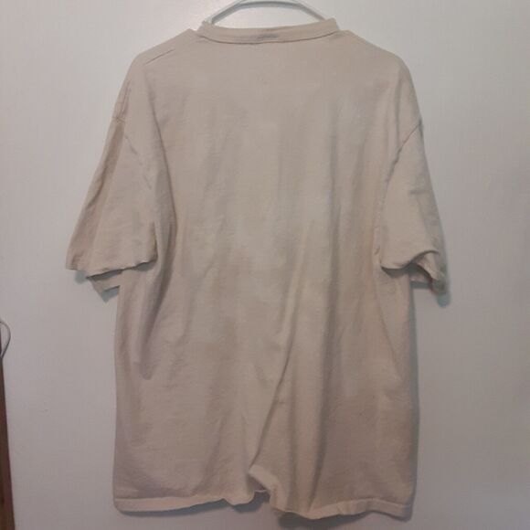 Vtg Captain Morgan Parrot Bay Adult Mens XL Beige Embroidered Henley T Shirt - Picture 7 of 9